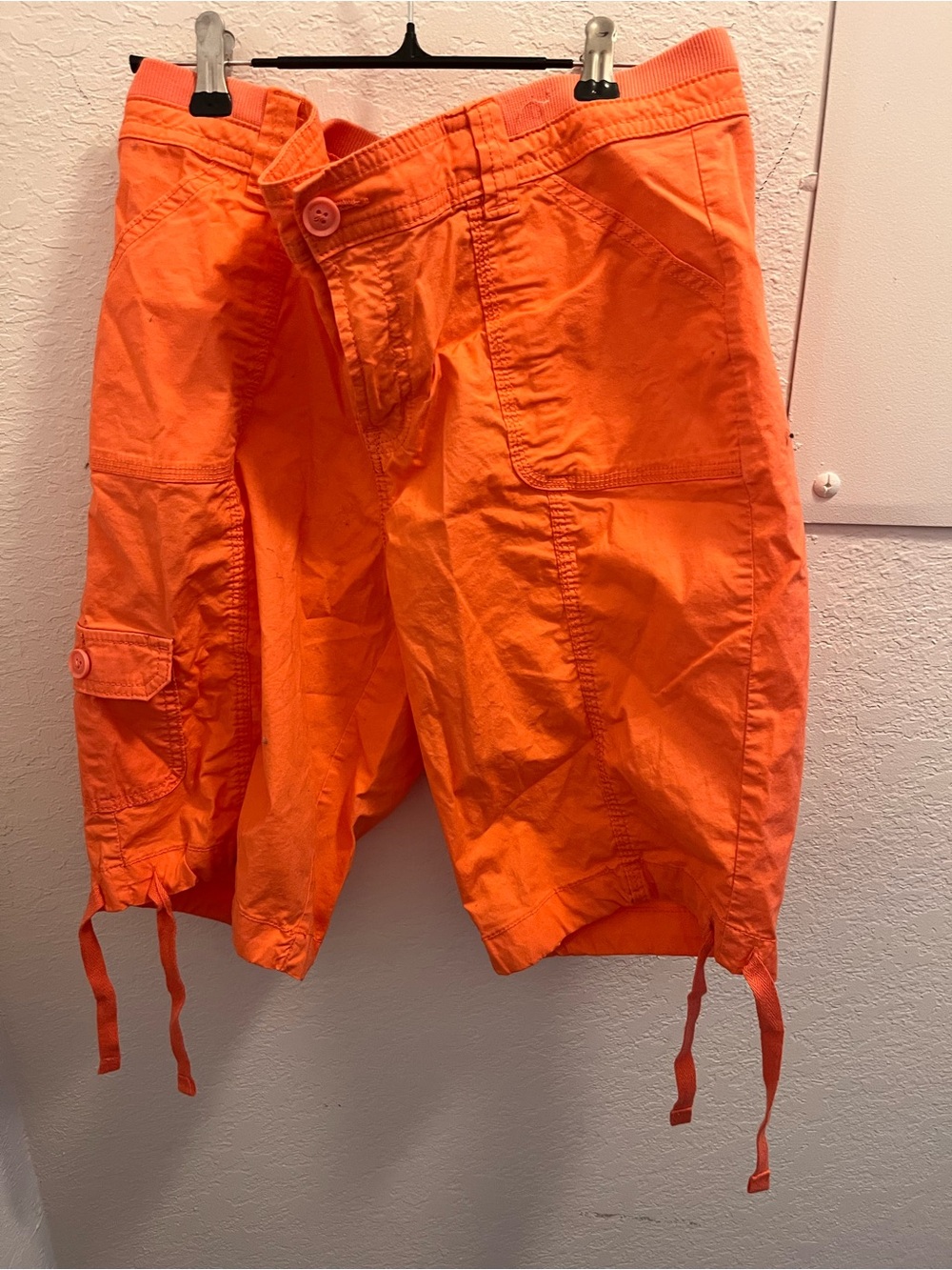St. John's Bay coral Cargo Bermuda Shorts